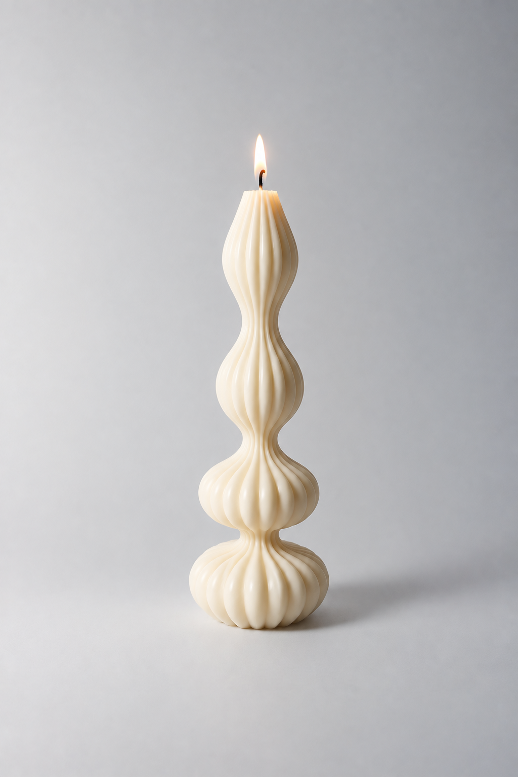 abstract striped candle