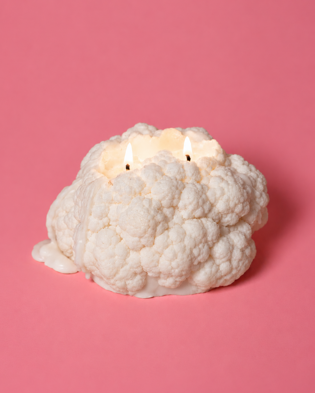 big cauliflower soy wax candle