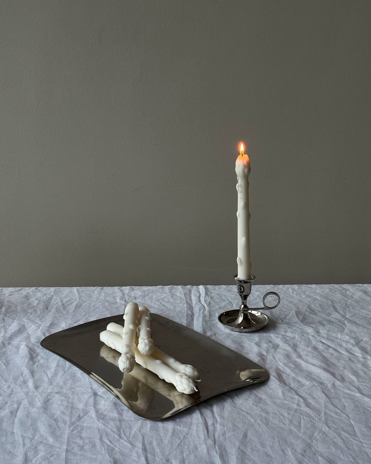 asparagus candle set